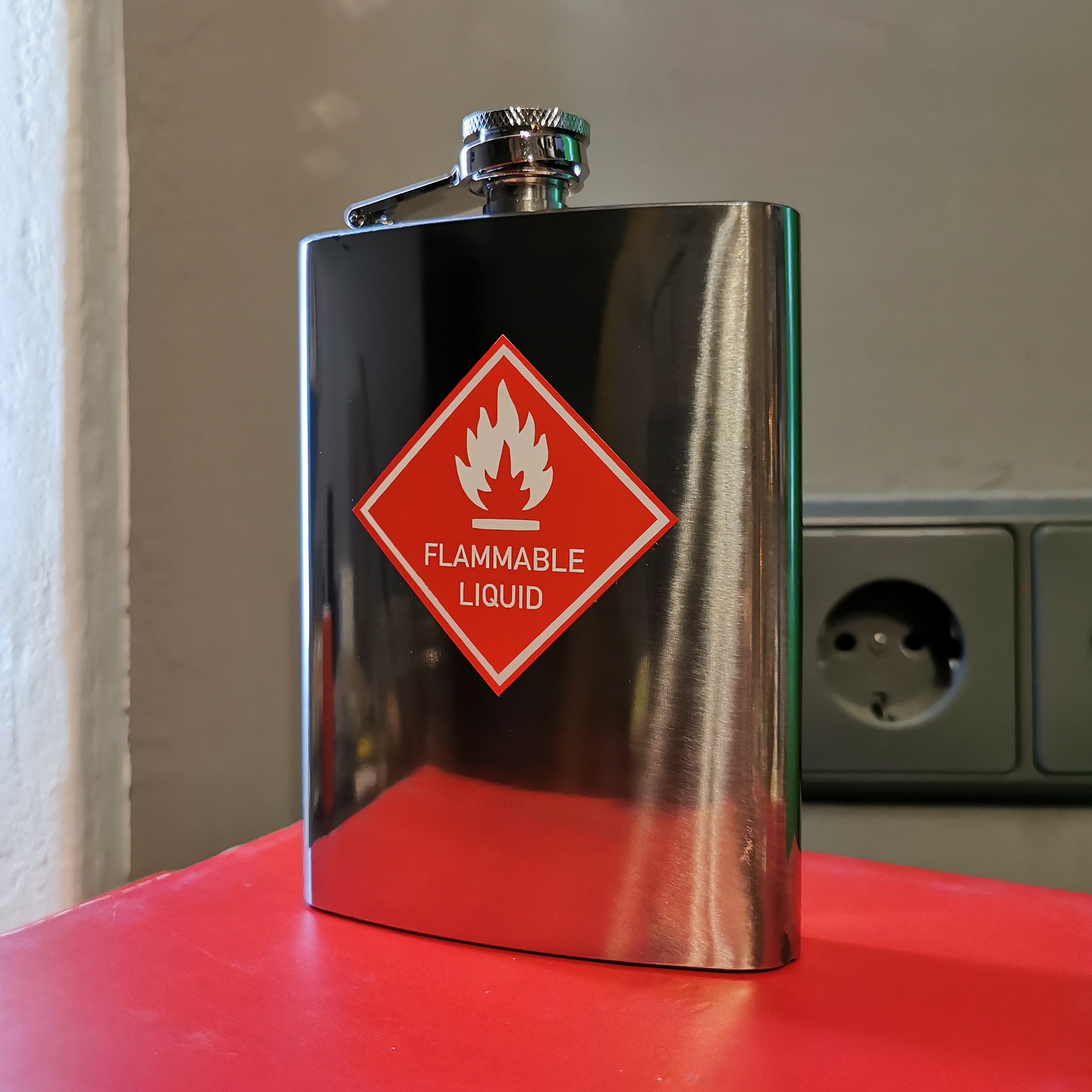 Flammable liquid 235ml Stainless Steel - Hip-flask 